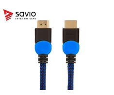 Savio GCL-02 HDMI cable 1.8 m HDMI Type A (Standard) Juodas,Mėlyna