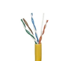 ALANTEC U/UTP kabelis kat.5e PVC 4x2x26/7AWG 100m geltonas