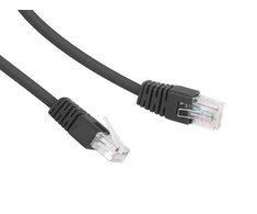 Gembird Cablexpert | Komutacinis laidas | PP12-0.5M/BK | Juodas RJ45 kištukas | RJ45 kištukas