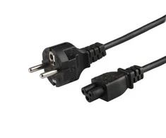 Maitinimo Kabelis - SAVIO CL-81 1.8m Type E IEC C5 0.75mm² Juodas