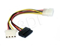 GEMBIRD CC-SATA-PSY2 Molex lizdas - Molex kištukas + nuoseklusis ATA maitinimo kabelis