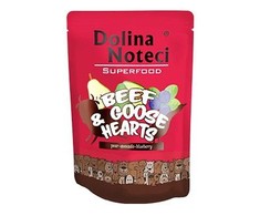 Dolina Noteci Superfood – jautiena ir žąsų širdys – drėgnas Maistas šunims – 300g