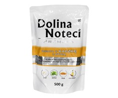 Visavertis konservuotas pašaras visų veislių suaugusiems šunims Dolina Noteci PREMIUM su antiena ir moliūgu 500g