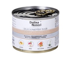 Šunų Maistas - Dolina Noteci Premium Su Žąsimi, Bulvėmis Ir Obuoliais, Mažoms Veislėms - 185 g