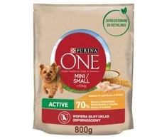 Purina Nestle One Mini Active vištiena, ryžiai – sausas Maistas šunims – 800g