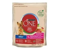 Purina Nestle Šunų Maistas - Purina One Mini Suaugusiųjų Jautiena Ir Ryžiai 800g
