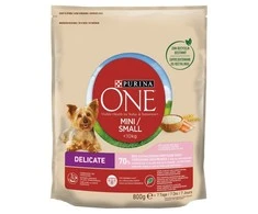 Purina Nestle Sausas Šunų Maistas - Purina One Mini/Small Sensitive Lašiša, Ryžiai