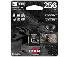 GOODRAM atminties kortelė IRDM 256GB UHS I U3 A2 + Adapteriai