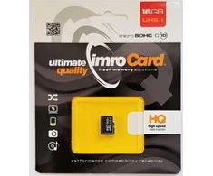 IMRO atminties kortelė Micro SD 16GB 100MB/s Class 10 UHS I