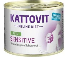 KATTOVIT Sensitive kalakutiena - šlapias kačių maistas - 185g