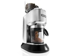 Kavamalė Delonghi kavos malūnėlis KG520M DEDICA Inox/ juodas, 150 W, 350 g, Puodelių skaičius 14 vnt.