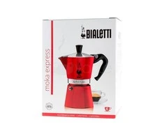 Moka puodas BIALETTI Moka Express (Netaikoma, raudona spalva)