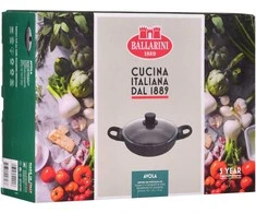 BALLARINI Avola gili keptuvė su 2 rankenomis, titano spalvos, 24 cm 75002-922-0
