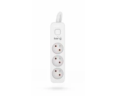HSK Data kerg ilgintuvas kerg m02381 su jungikliu-3 lizdai-balta-pilka-5,0m-16a-h05vv-f-3x1,5mm2 m02381