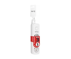 HSK Data kerg ilgintuvas kerg m02381 su jungikliu-3 lizdai-balta-pilka-5,0m-16a-h05vv-f-3x1,5mm2 m02381
