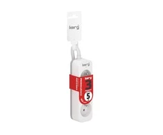 HSK DATA Kerg M02389 3 Įžeminti kištukiniai lizdai - 5m maitinimo juosta su 3x1 5mm2 kabeliu 16A