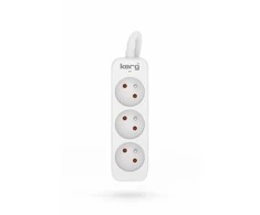 HSK Data Kerg m02390 ilgintuvas be jungiklio-3 lizdai-balta-pilka-10m-16a-h05vv-f-3x1,5mm2 m02390