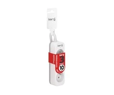 HSK Data Kerg m02390 ilgintuvas be jungiklio-3 lizdai-balta-pilka-10m-16a-h05vv-f-3x1,5mm2 m02390