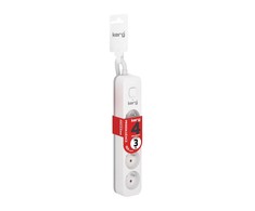 HSK DATA Kerg M02396 4 Įžeminti lizdai - 3,0 m maitinimo juosta su 3x1 5 mm2 kabeliu 16A