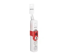 HSK DATA Kerg M02396 4 Įžeminti lizdai - 3,0 m maitinimo juosta su 3x1 5 mm2 kabeliu 16A