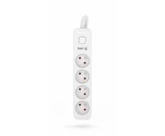 HSK DATA Kerg M02398 4 Įžeminti kištukiniai lizdai - 10m maitinimo juosta su 3x1 5mm2 kabeliu 16A