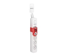 HSK DATA Kerg M02402 5 Įžeminti lizdai - 1 5m maitinimo juosta su 3x1 5mm2 kabeliu 16A