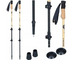 Viking Bamboo Pro Trekking Poles Brown 65-135
