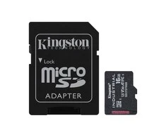 Atminties kortelė Kingston | UHS-I | 16 GB | Micro SDHC/SDXC Industrial Card | Flash atminties klasė Class 10, UHS-I, U3, V30, A1 | SD Adapteris
