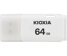 USB Atmintinė - Kioxia TransMemory U202 64GB USB A Tipo 2.0 Balta