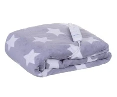 Oro-med Elektrinė Antklodė - OROMED 120 W, 130 x 180 cm Fleece Balta/Pilka
