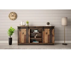 Cama Meble Baldas - Komoda GRANERO 160x80x35 Iš Natūralios Medienos 2 Durys