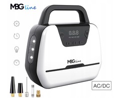 kompresorius automobilinis Mbg Line kompresorius 12V / 230V LED siurblys su LCD ekranu