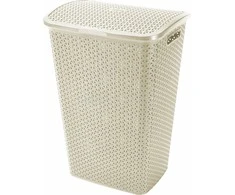 Plastikinė skalbinių dėžė CURVER MY STYLE, pieno sp., 60 x 43 x 33 cm, 55 L