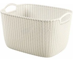 Daiktadėžė CURVER KNIT, 19 l, balta, 40×30×23 cm