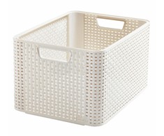 Daiktadėžė CURVER, kreminė, 43,6×32,6×23 cm