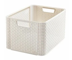 Daiktadėžė CURVER, kreminė, 43,6×32,6×23 cm