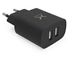 KRUX įkroviklis 2x USB 2,4 A, 12 W
