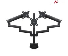 Laikiklis Tvirtinamas stalas 3 monitoriams Maclean MC-811 (stalinis kompiuteris, 17" - 27", maks. 20kg)