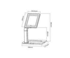 Maclean MC-644 Desk 9.7-10.1 colio Planšetinio kompiuterio stovas