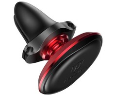 Automobilinis Baseus magnetinis telefono laikiklis į groteles - Raudonas