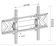 Laikiklis Libox LB-120 TV mount/stand 2.16 m (85") Juodas