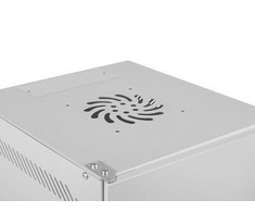 LANBERG Rack spintelė 10 colių sieninis laikiklis 4U 280x310 pilkas su metalinėmis durelėmis butas paketas