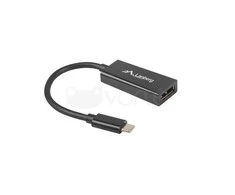 LANBERG AD-UC-DP-01 adapteris USB TYPE-C M -Displayport F 15cm Juodas