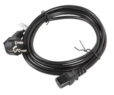 LANBERG CA-C13C-11CC-0050-BK maitinimo kompiuterio kabelis VDE CEE 7/7-> C13 5m