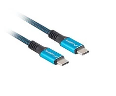 Lanberg | USB-C to USB-C Cable | Juodas/Mėlyna | 1.2 m