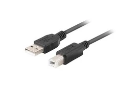 Lanberg CA-USBA-15CU-0010-BK kabelis USB 1m 2.0 USB A->USB-B Juodas