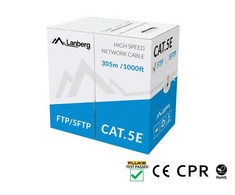 LANBERG LAN kabelis UTP cat.6 305m solid CU fluke praėjo