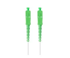 LANBERG šviesolaidinis patchcord SM SC/APC-SC/APC simplex 25m LSZH g657a2 3.0mm baltas