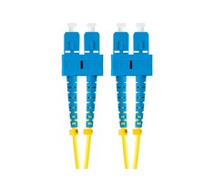 LANBERG šviesolaidinis laidas SM SC/UPC-SC/UPC dvipusis 10m LSZH g657a1 3.0mm geltonas