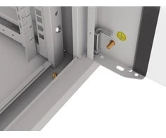 LANBERG 19 colių sieninis stovas 4U/570x600 išmontuojamas greitai surenkamas flat pack pilkas